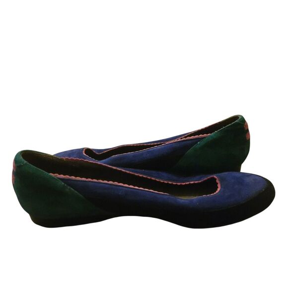 VTG Vaneli Size 9M Colorblock Flats Shoes Italy Maximalist 90's - Picture 3 of 13